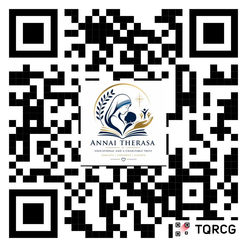 UPI QR code for donating to Annai Therasa Educational and Charitable Trust